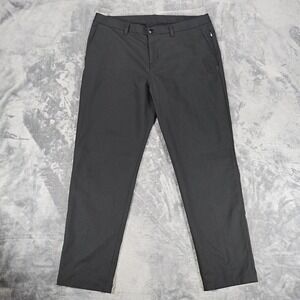 Lululemon ABC Commission Pants Slim Black Mens 36 Stretch Casual Golf Chino